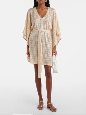 Melissa Odabash Anna Lame’ beach Cover Up ,one size